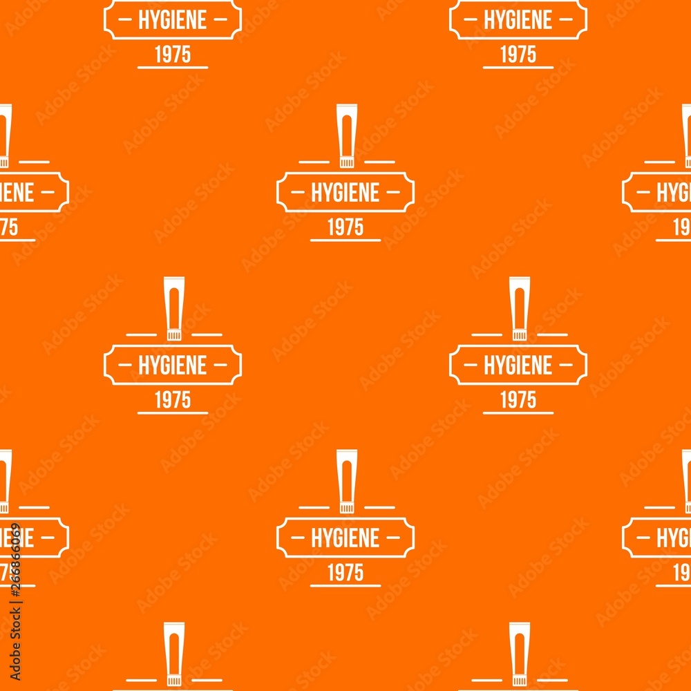 Poster hygiene pattern vector orange for any web design best