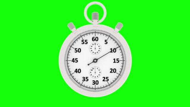 Illustrazione - Video. Tempo. Cronometro. Un minuto.