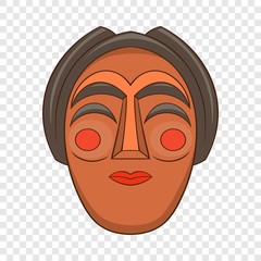 Korean mask icon. Cartoon illustration of mask vector icon for web design