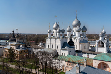 Obraz premium Ростовский Кремль Ярославский. Церковь, собор, звонница.