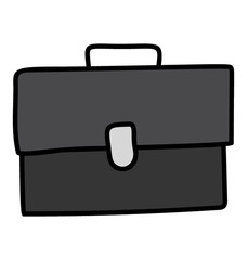 Doodle vector design of portfolio icon.