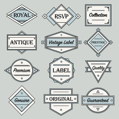 Vintage Old Fashion Labels