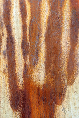 Old Weathered Corrugated Rusty Metal Texture