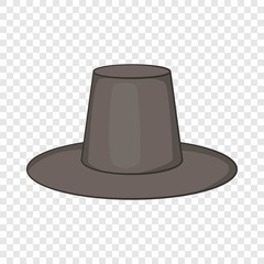 Traditional korean hat icon. Cartoon illustration of hat vector icon for web design