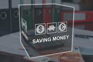 Concept of saving money
