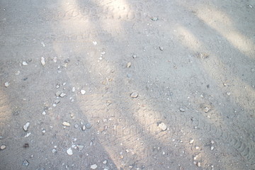 Sandy road with small stones