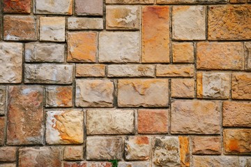 old colorful wall background textured in the street
