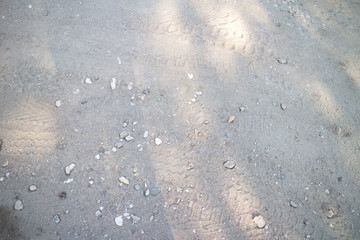 Sandy road with small stones