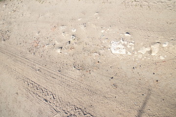 Sandy road with small stones