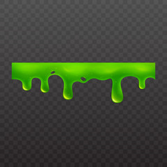 Slime or goo sticky toxic liquid vector illustration isolated on white background.