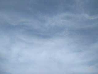 Fototapeta premium Soft gradient blue sky clouds