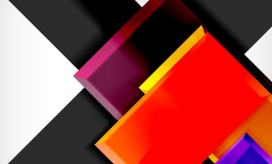 Colorful square and rectangle blocks background