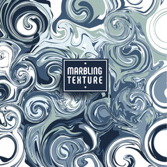 Pattern of abstract marble backgrounds, vector ink texture.
