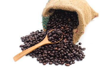 Coffee Bean with white background