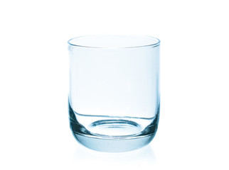 empty glass  isolated on white