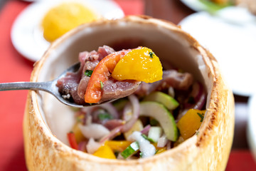 Filipino sashimi recipe Tuna Kilawin