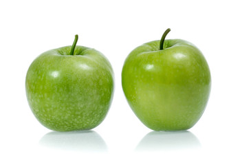 Green apple, isolated on white background
