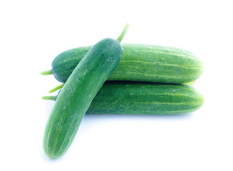 Cucumber  isolated on white background