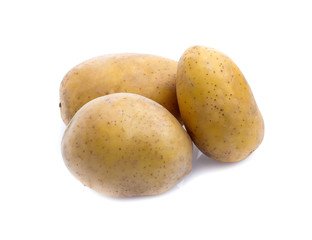 potatoes isolated on white background
