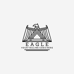 Abstract Eagle bird business Law Logo Design Inspiration custom logo design vector