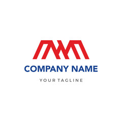 Initial Letter M template logo design inspiration custom logo design vector