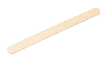 flat wooden craft ice cream stick isolated
