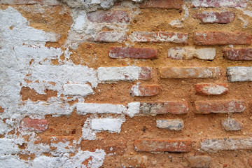 Background of crack brick wall texture