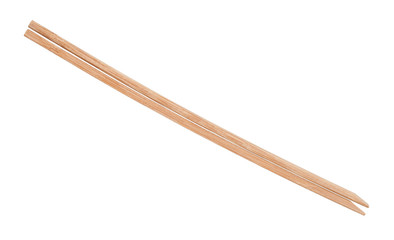 disposable brown wooden chopsticks put together