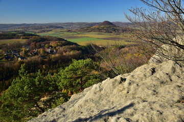 Around Ceska Lipa in Macha Region view from Vlhost