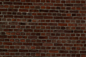 Fototapeta na wymiar deep red vintage bricks stone mortar stucco wall background backdrop wallpaper