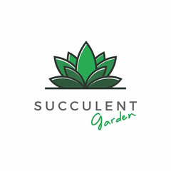 Succulent garden Logo Design Inspiration custom logo design vector