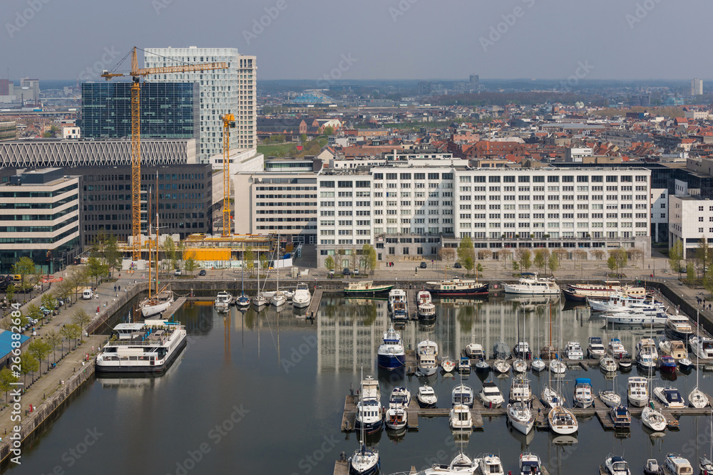 Canvas Prints antwerpen belgium cityscape from above