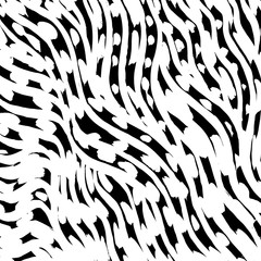Naklejka na ściany i meble Brush grunge pattern. White and black vector.