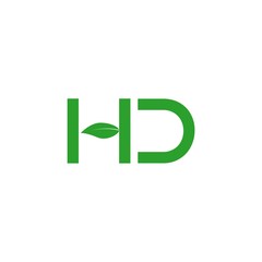 Green HD Letter Logo