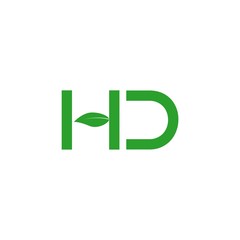 Green HD Letter Logo