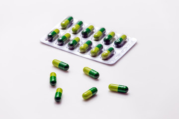 Drugs on a white background