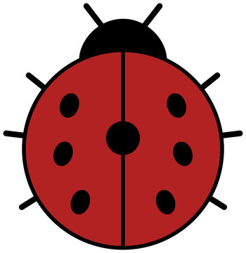 Ladybug icon. Ladybird clipart.