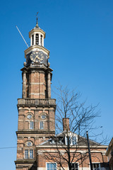 tower of Walburg Church, Walburgiskerk in Zutphen, The Netherlands