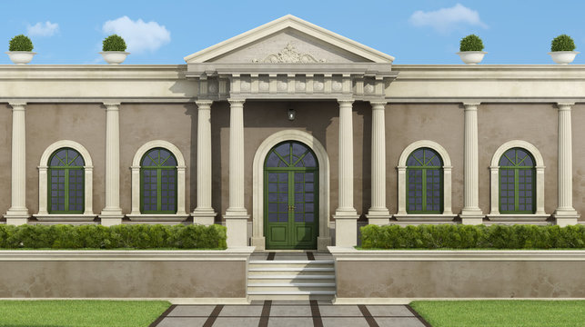 Neoclassical villa with garden