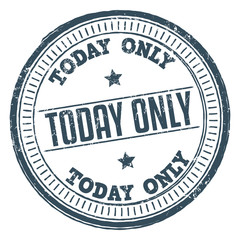 Today Only. Vector Stamp.