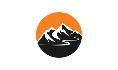Mountain sihouette icon