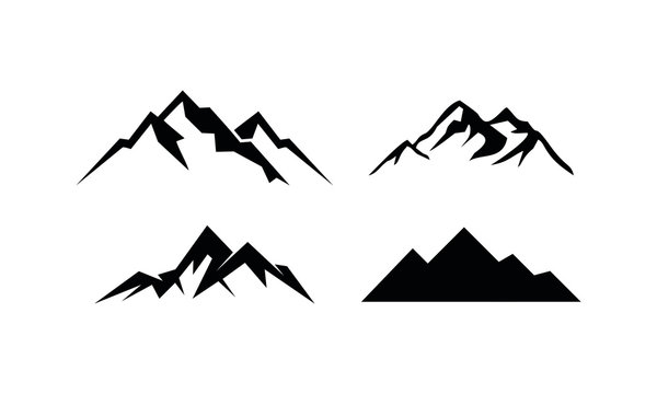 Mountain set template icon