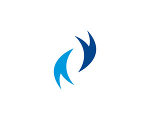 Arrows logo template vector icon illustration design 