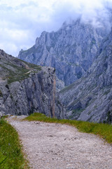 Hiking in the Picos de Europa National Park in Leon, Spain. The first national park founded in Spain in 1918.
