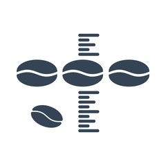 black icon grading and sorting of coffee beans