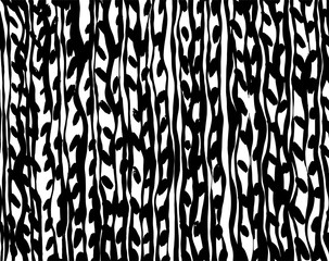 Brush grunge pattern. White and black vector.