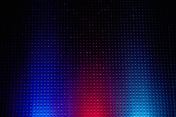 Vertical stripes of light in blue and red