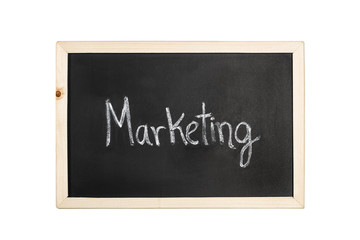 Obraz premium Pizarra con escritura marketing