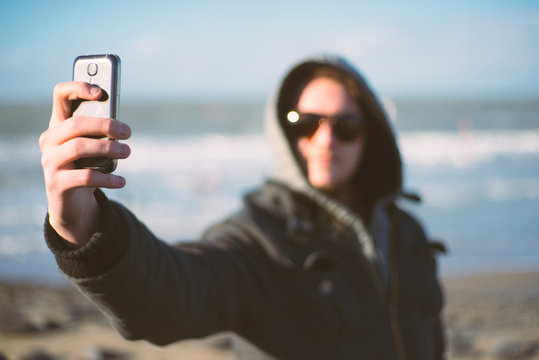 Taking a selfie
