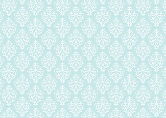 Ornamental  pattern in the style of Baroque. light blue.